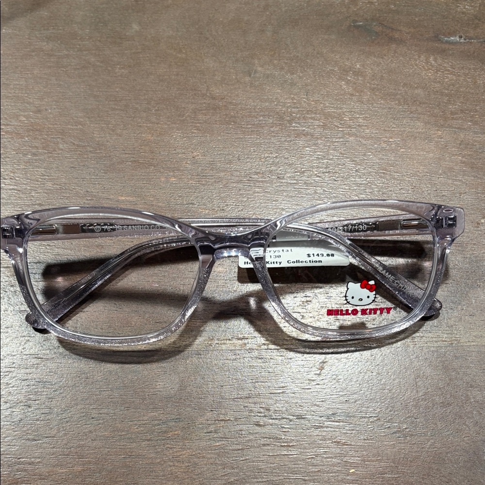 Hello Kitty Transparent Eyewear with Red Accent